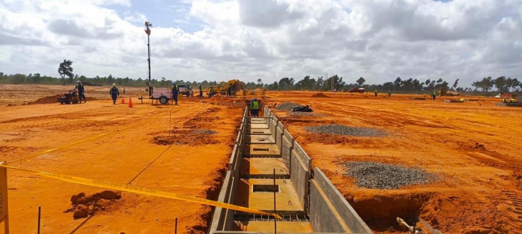 Petroindependencia, process pipeline installation and trenching